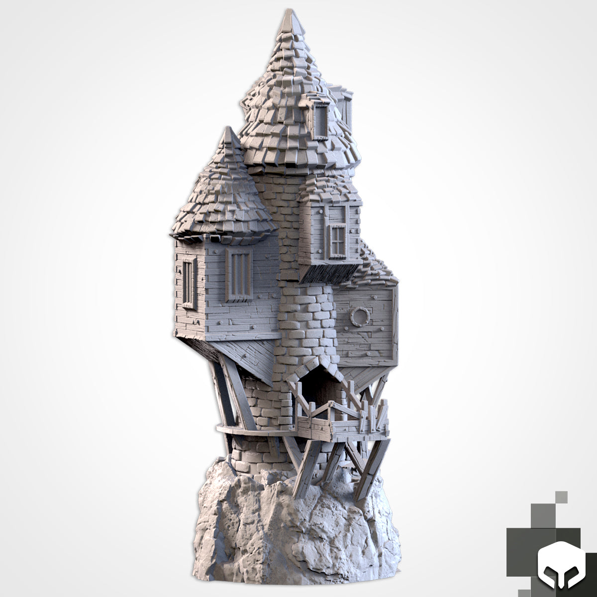 Town House' Dice Tower by Txarli Factory in the The Game of Destiny Collection